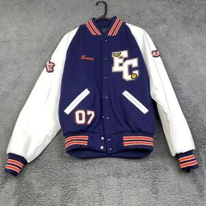 Dehen Wool Leather Varsity Jacket Size Medium USA VTG Kent Washington Jock